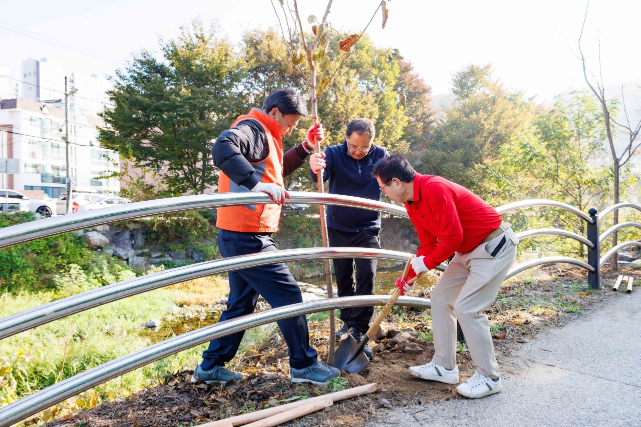 '목현천 제청교 일원 왕벚나무 식재 행사' 게시글의 사진(3)