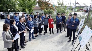 광주시의회 집행부 현안사항 보고 및 현장방문