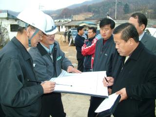 삼동-장지간 도로 확.포장공사 현장