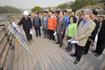 중대 물빛공원 및 소하천 정비사업 현장 방문